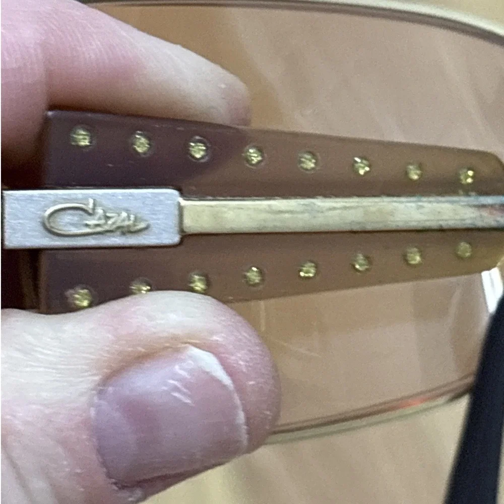 Authentic Vintage Cazal MOD.947 COL.497 Germany Gold Eyeglass Frames‎ Only